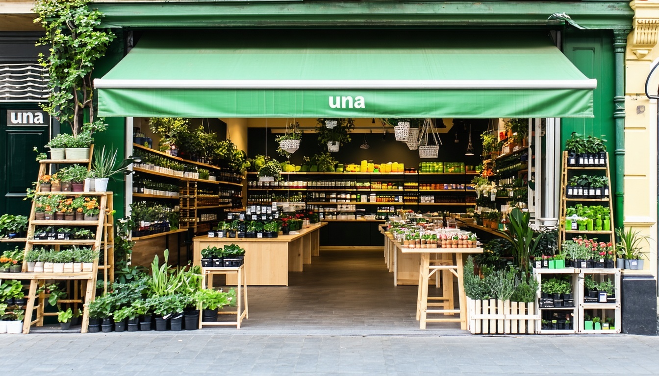 Logo de una tienda de jardinería